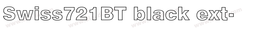 Swiss721BT black ext字体转换